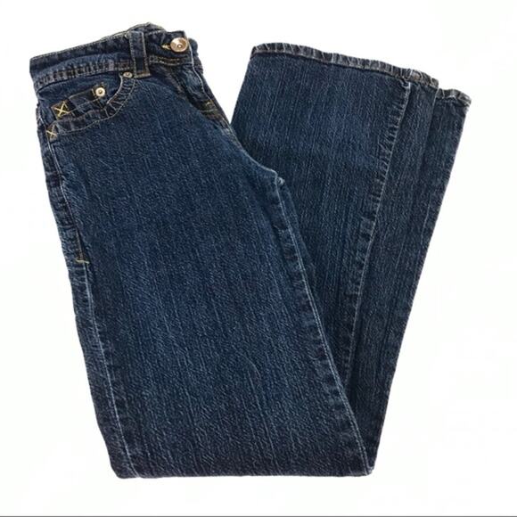 Next Jeans Bootcut Jeans, Dark Blue, 8 - Picture 2 of 6